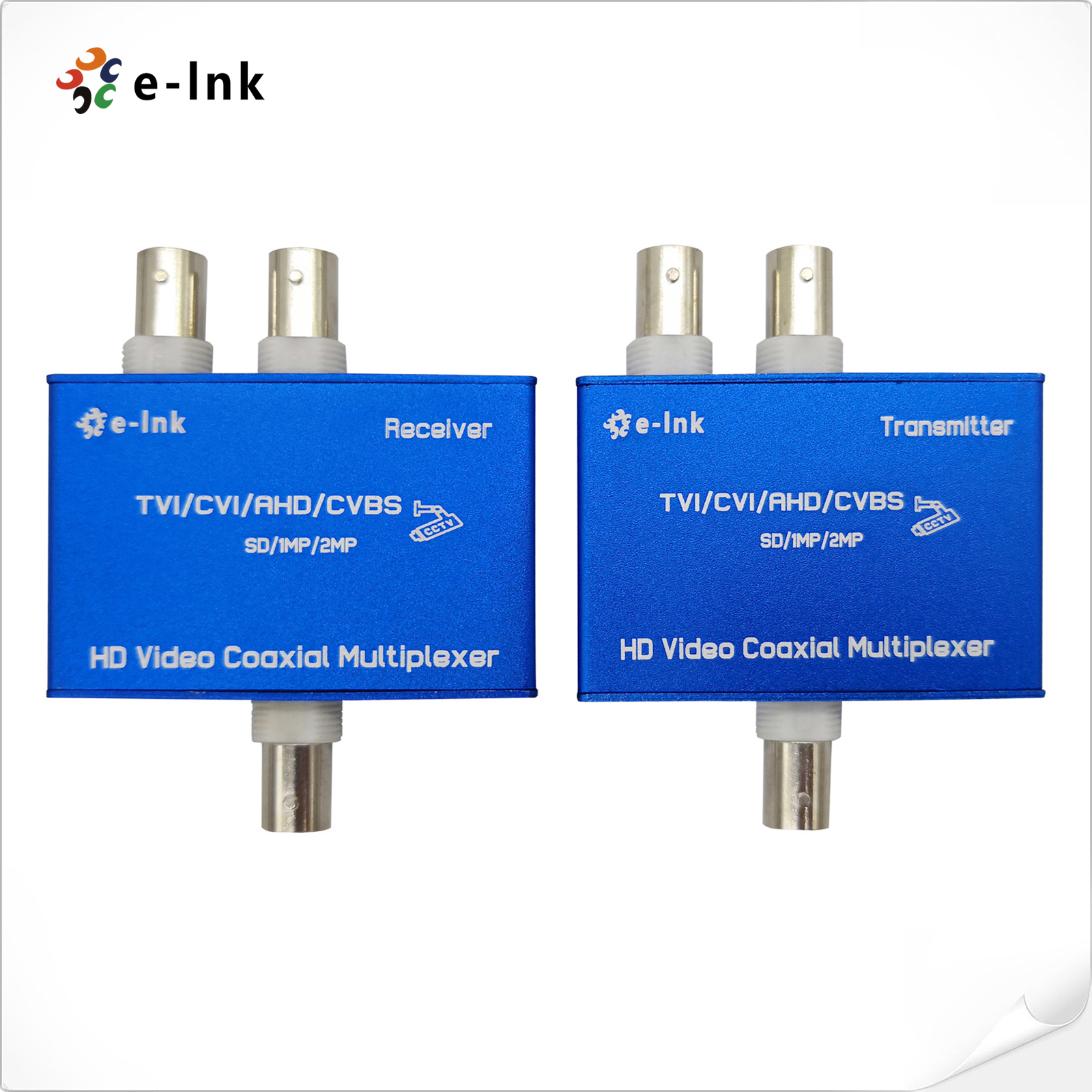2 CH CVI/AHD/TVI HD/Coaxial Multiplexer