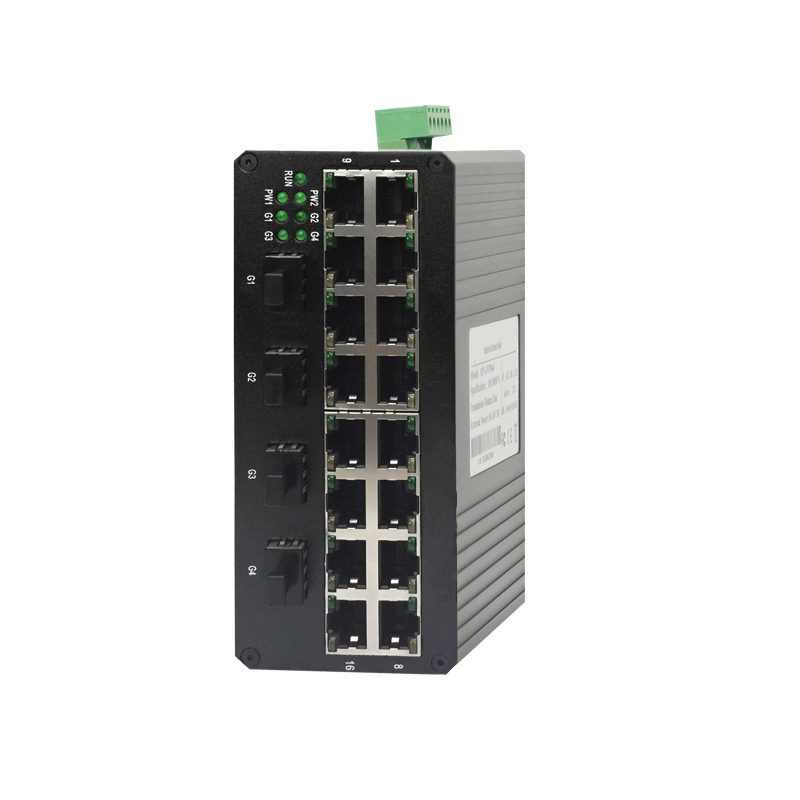 16-port 10/100Base-T + 4-port 1000BASE SFP Industrial Ethernet Switch