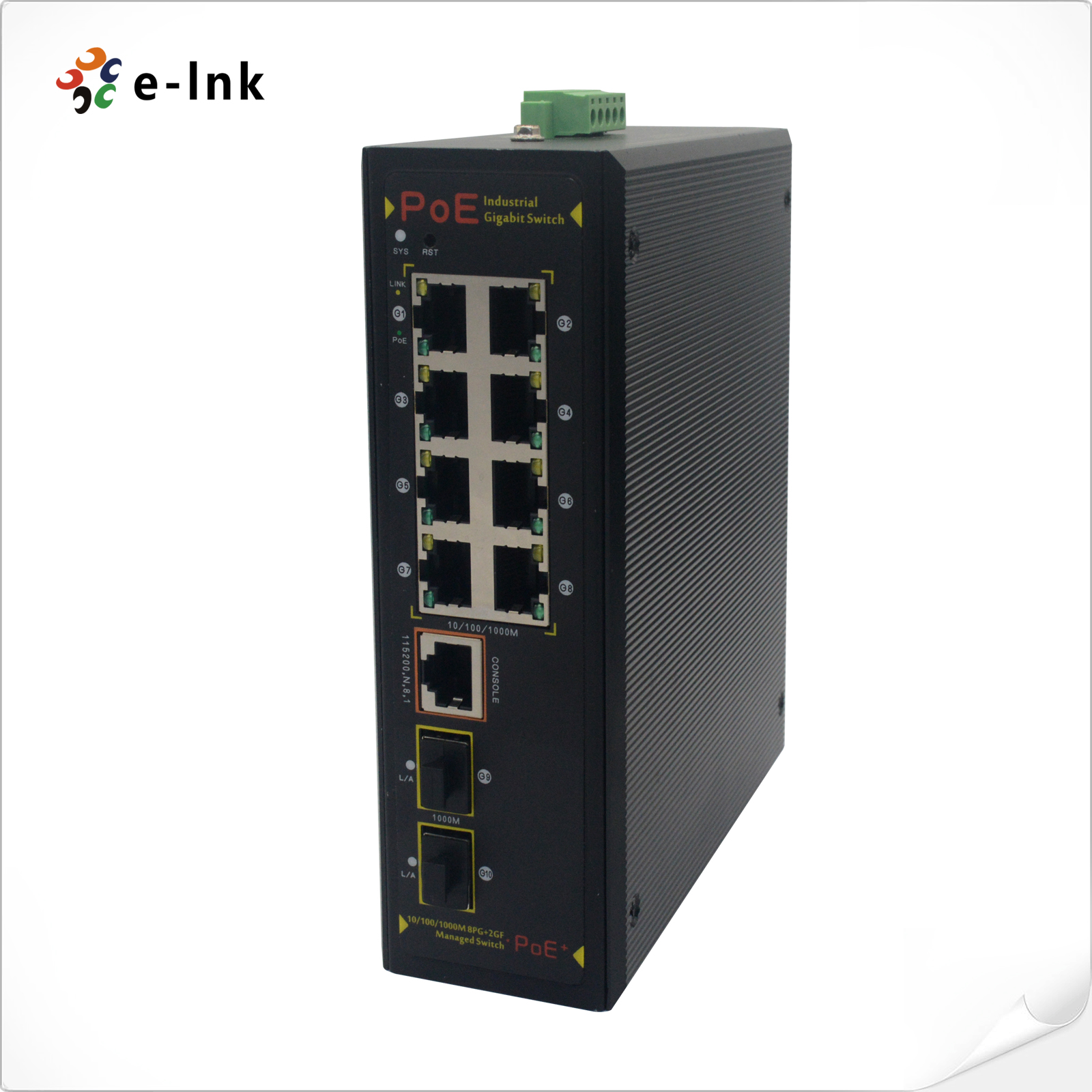 8 Port 10/100M Network Managed Industrial PoE Switch