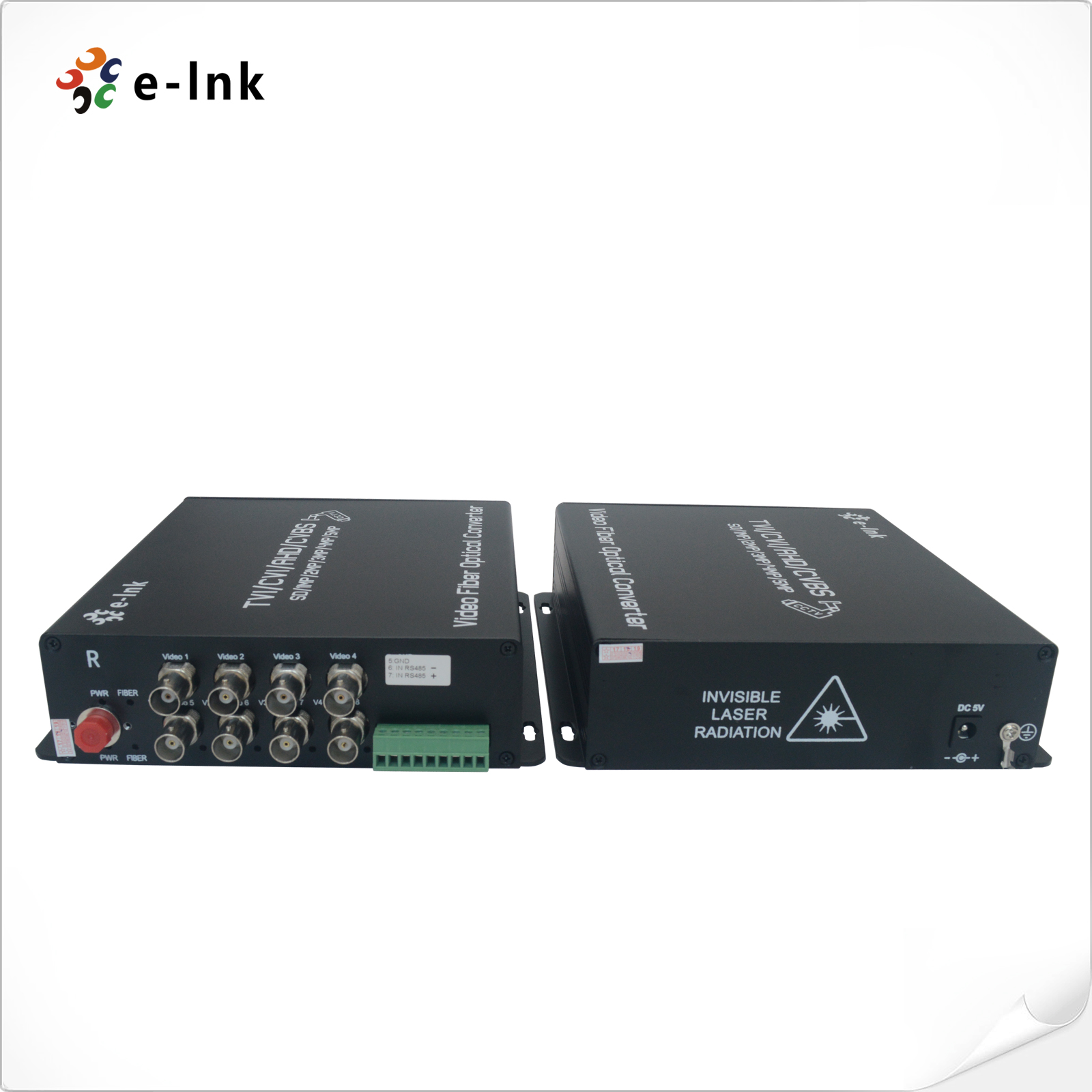 8Ch 5MP HD-AHD/HD-CVI/HD-TVI/CVBS 4-in-1 Video Fiber Converter