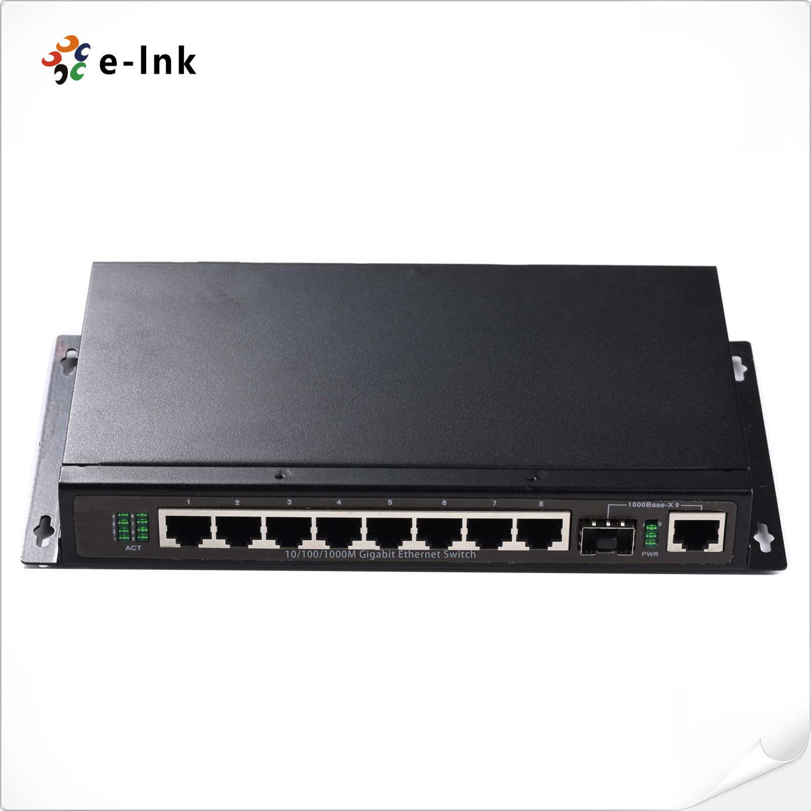 8x10/100/1000M TP ports + 1x1000M SFP port / TP port (Combo) uplink Managed Ethernet Switch
