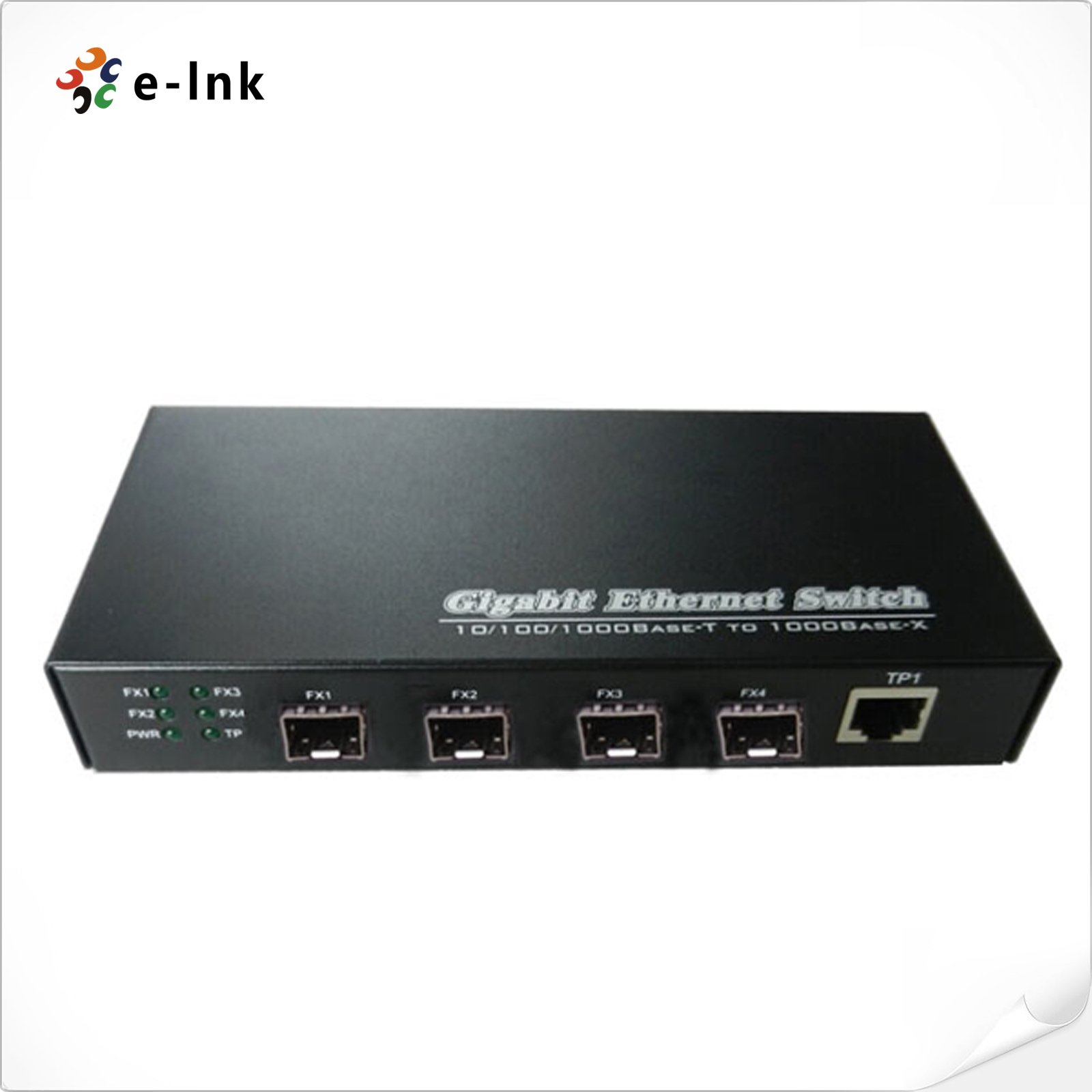 Self-Configured 3-port 10/100/1000BASE-T + 4-port 1000BASE SFP Ethernet Switch