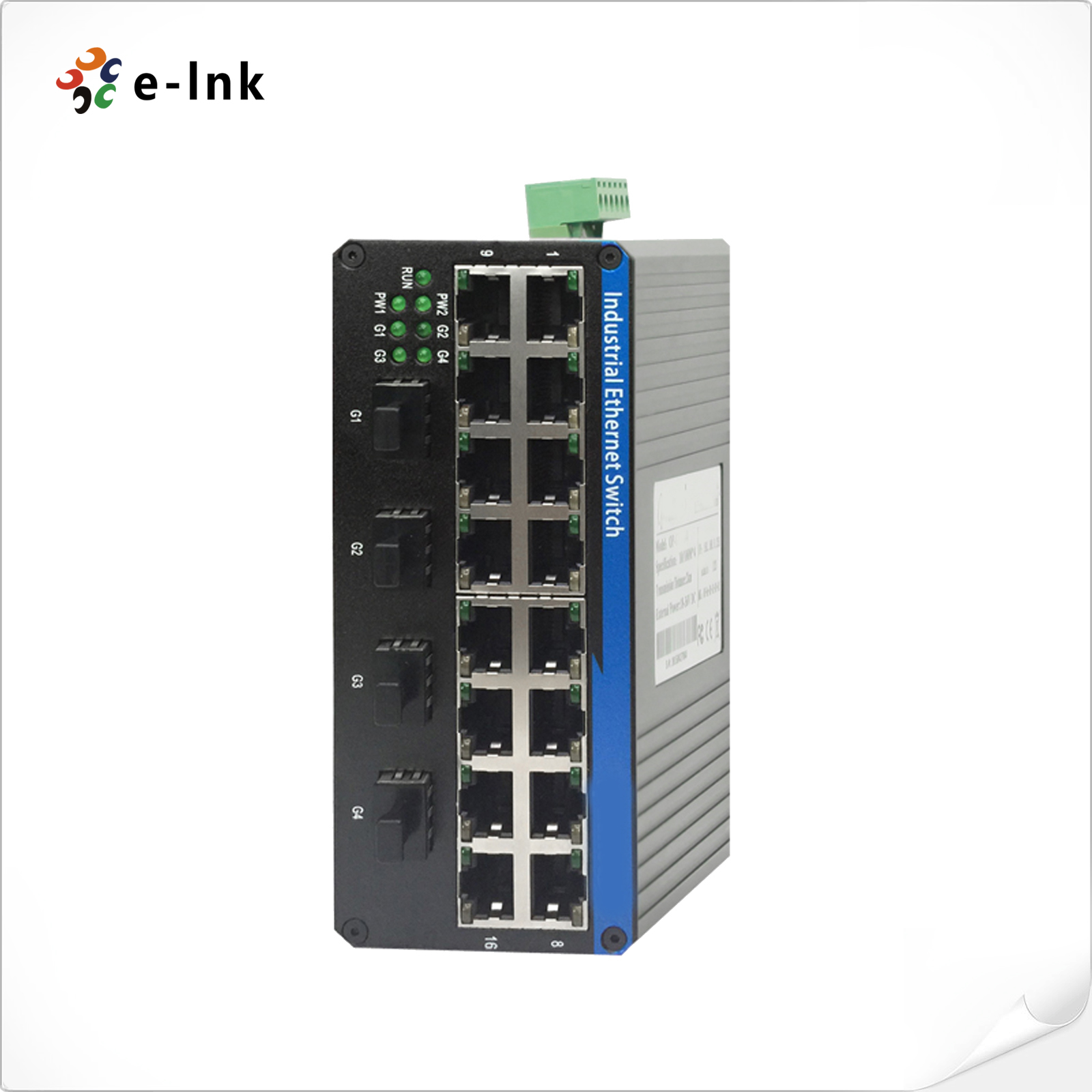 4 SFP ports + 16 RJ45 ports Fast Industrial Ethernet Switch
