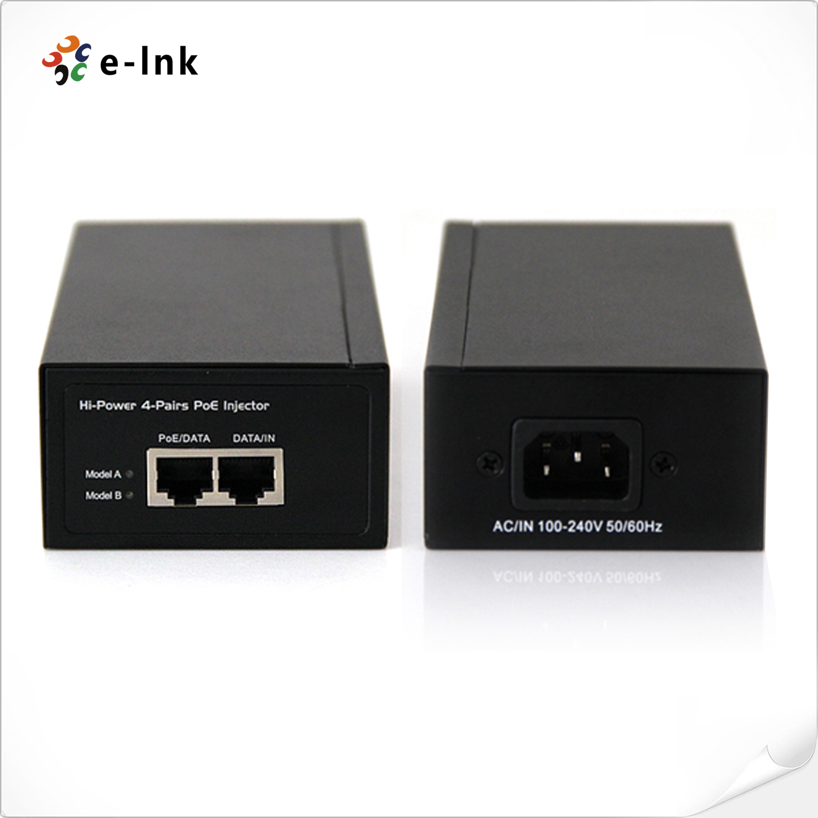 10/100/1000Mbps IEEE 802.3at+ 60W PoE Injector