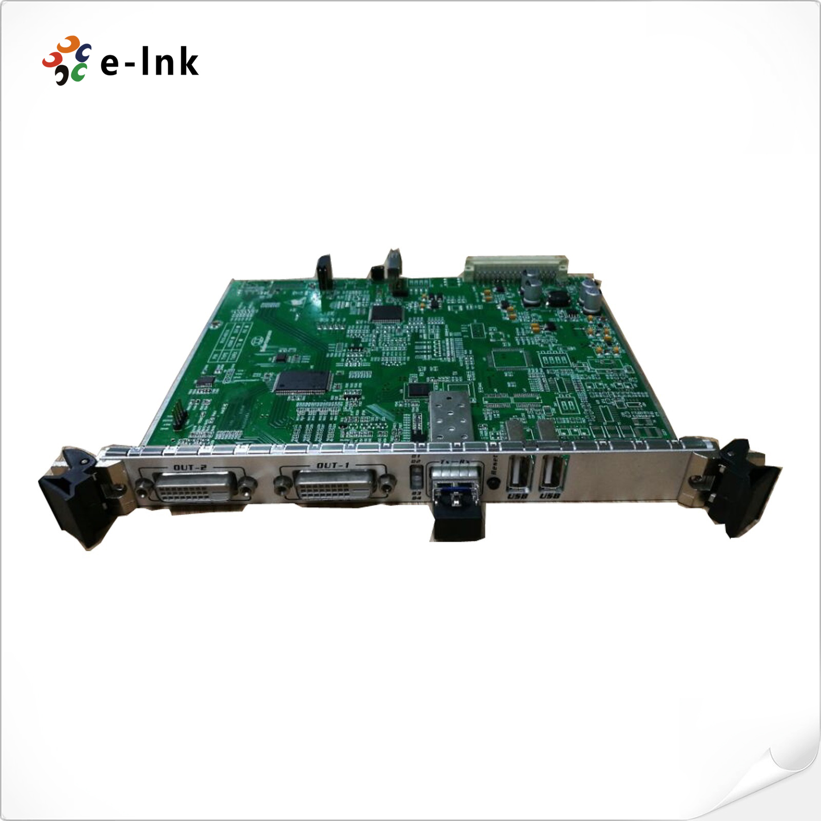 5U Rack Mount 4K DVI KVM Fiber Optic Extender